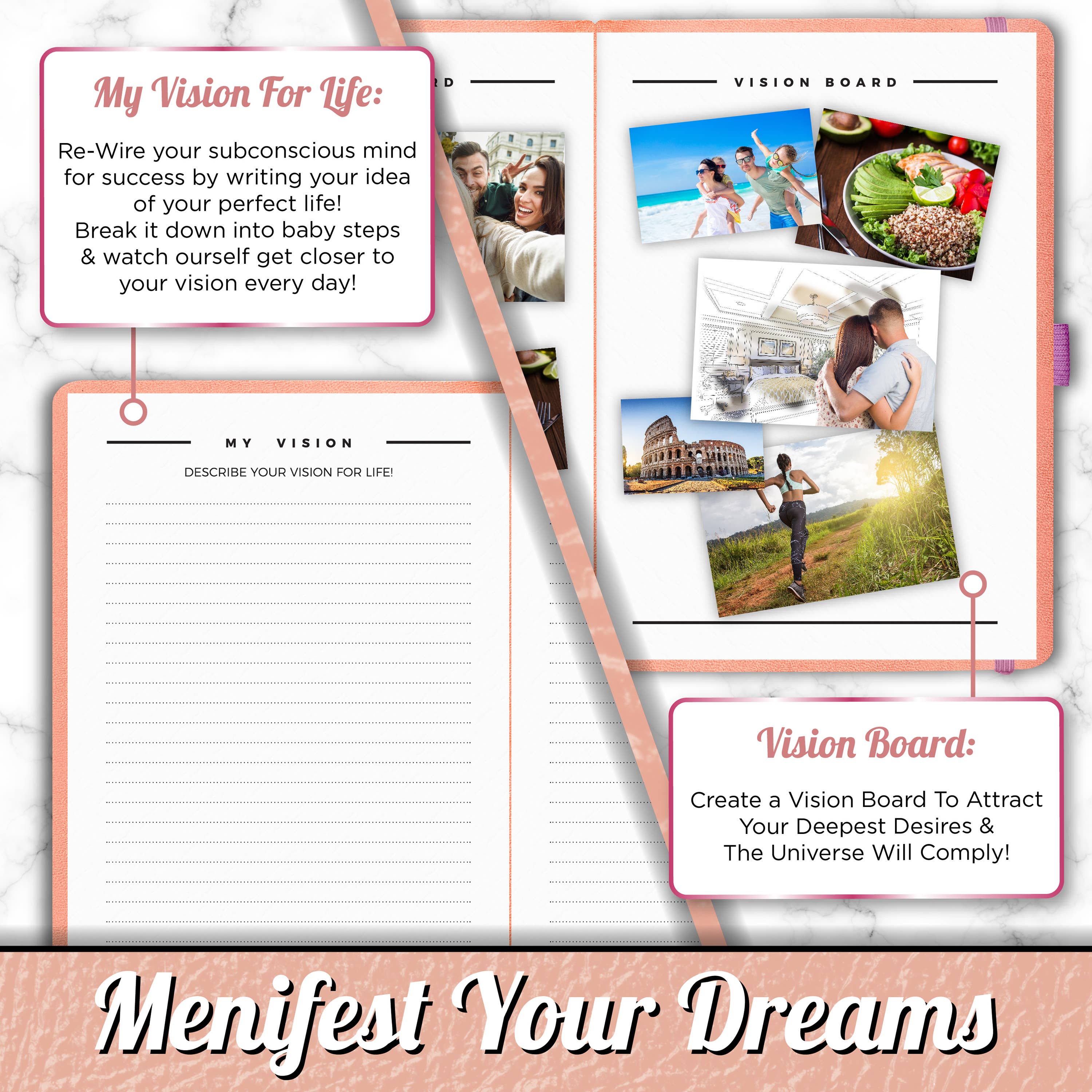 Savvy Bee – wholesale Planner – Savvy Bee Daily Planner - Pink1