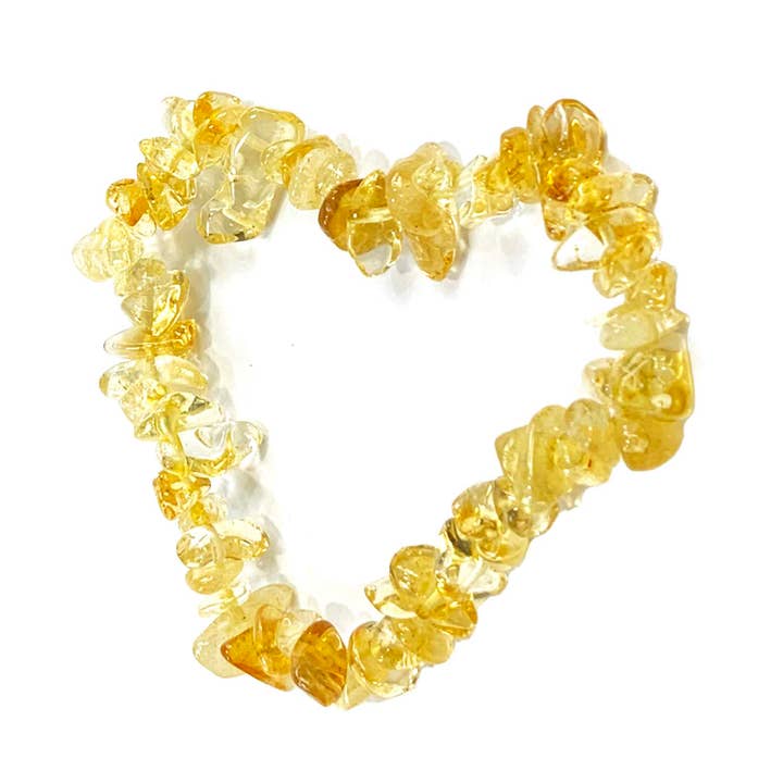 Citrine Gem Chip Bracelet for wholesale by Geofossils