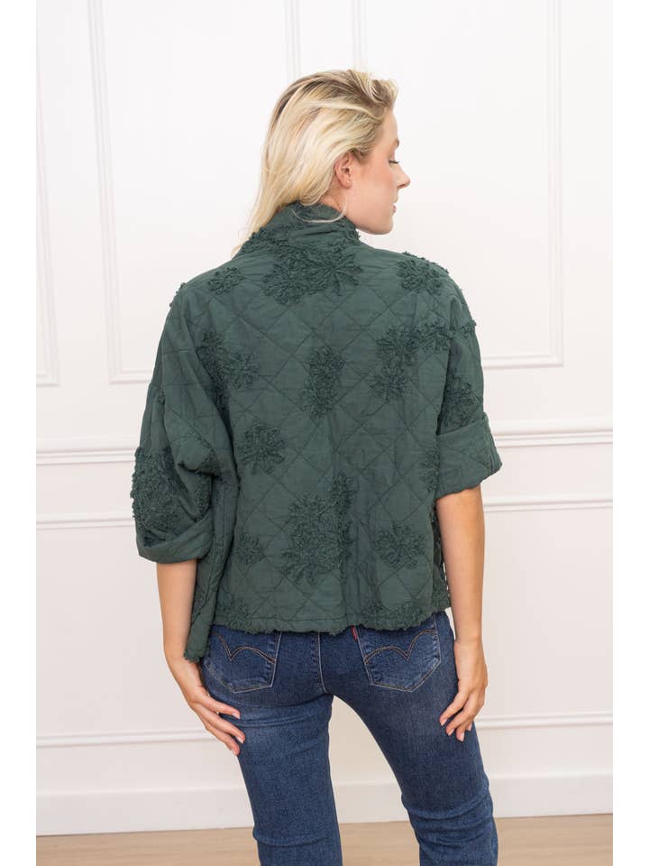 Happy look - Wholesale Jacket - Women's - Women's quilted cotton jacket – 3D embroidery, embossed12