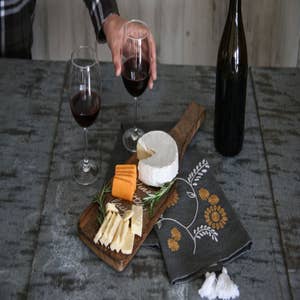 Twine Wine Flight Set, Wine Tasting Board with Slate Chalkboard, 2