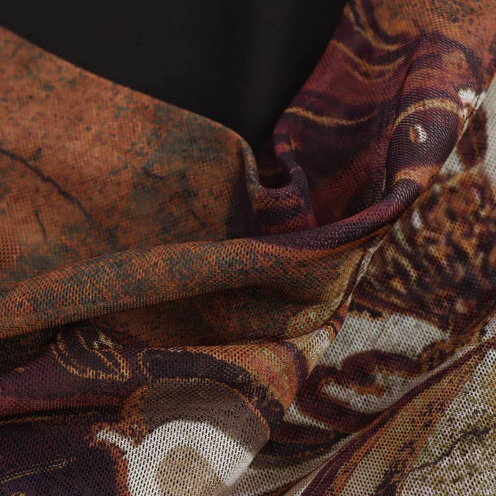 As Shown Autumn European Silk Print Dress Elegant Export Style for wholesale on Faire11