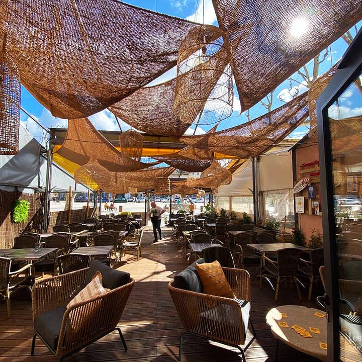 Coco Du Sol - Wholesale Outdoor ornament/decor - Triangle Coconut Shade Canopy - 11.5ft x 11.5ft x 11.5ft1