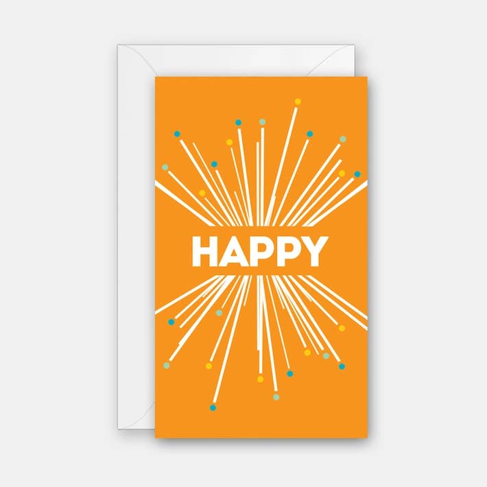 Happy Starburst - Carta regalo con custodia per la vendita all'ingrosso da parte di Rock Scissor Paper