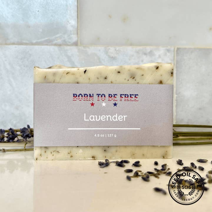 Lavender Tallow Soap Bar for wholesale by Born To Be Free