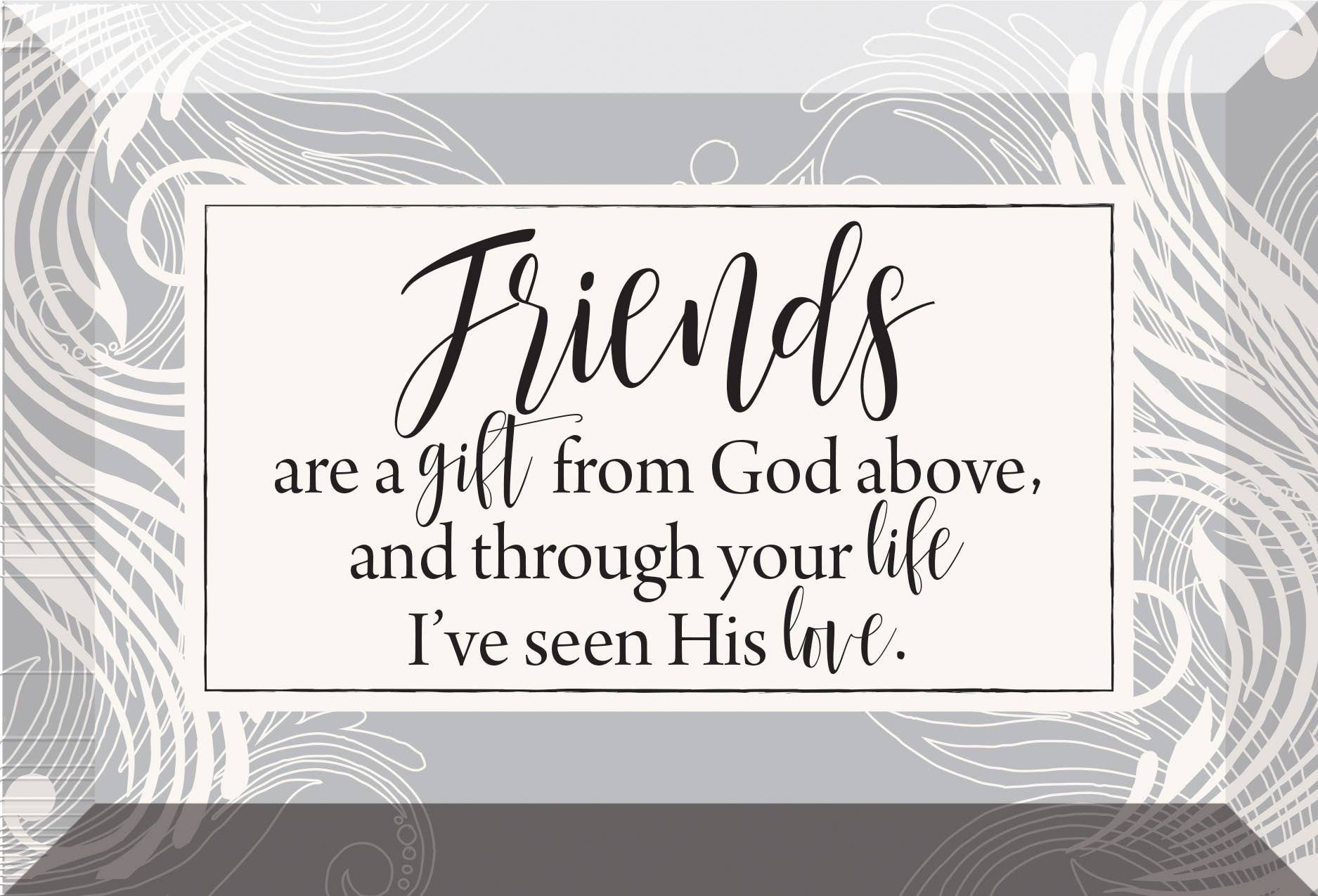 Dexsa - Vente Plaque murale - Friends Are A GIF - Plaque en verre 4X60