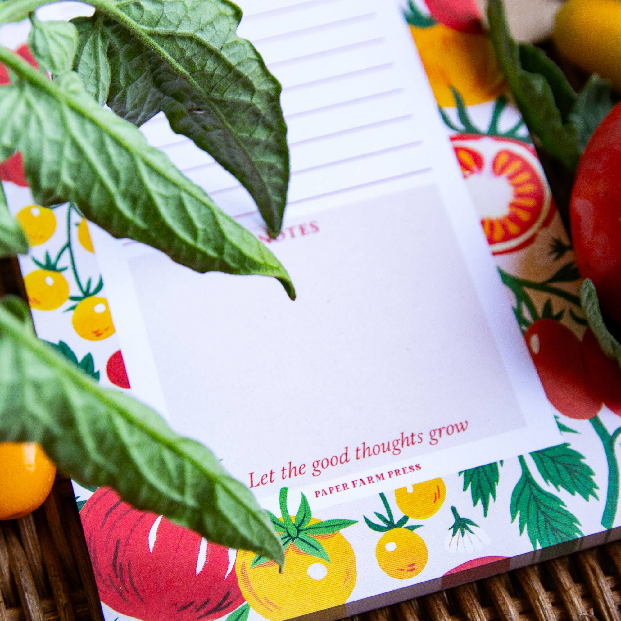 Paper Farm Press - Wholesale Notepad - Tomato Vine Market List Notepad3