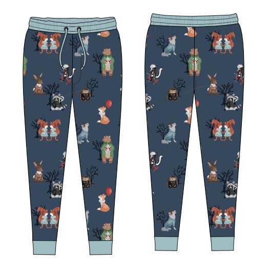 Frightful Forest Adult Joggers for wholesale by Judy rue designs