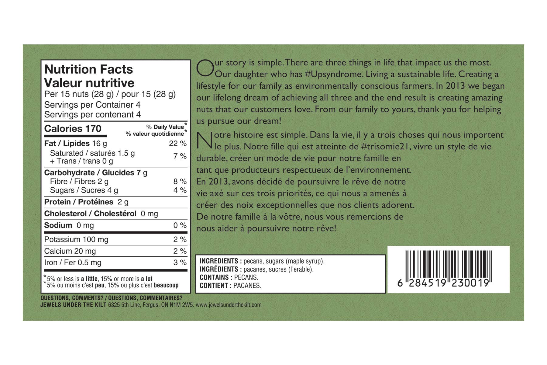 Jewels Under The Kilt - Wholesale Nuts - Original Maple1