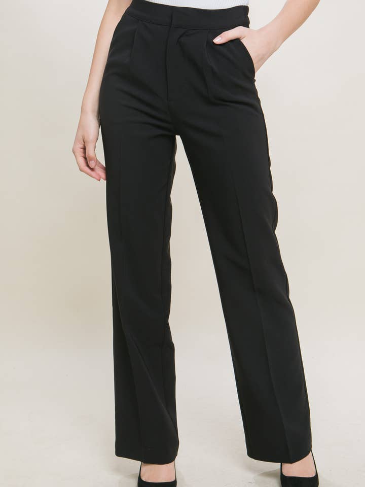 ",.._ Regular-Fit Dress Pants w/ Elastic Back for wholesale by 42POPS