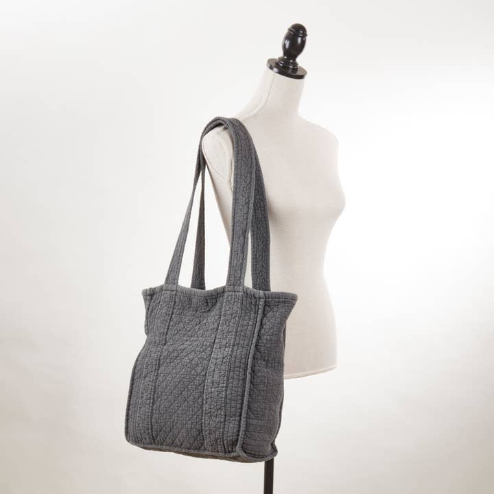 Saro Lifestyle - Wholesale Tote Bag - Women's - Soft Cotton Quilted Tote Bag7