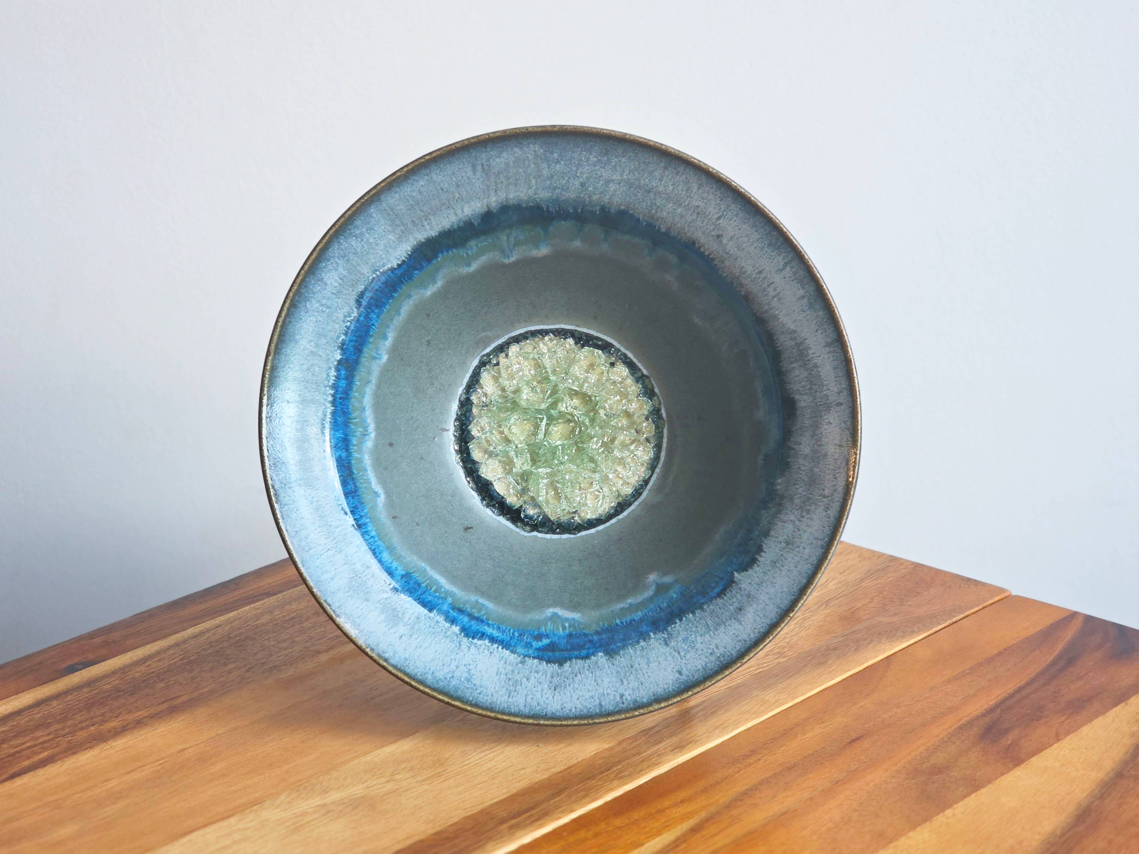 Dock 6 Pottery - Wholesale Decorative Plate/Dish/Bowl - Flared Rim Bowl -Made to Order- Fused Glass Ceramic Pottery12