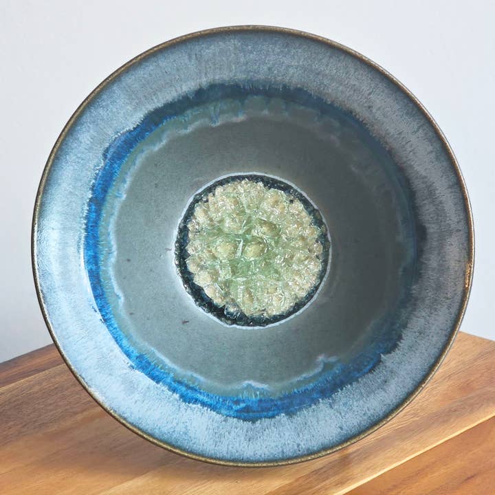 Dock 6 Pottery - Wholesale Decorative Plate/Dish/Bowl - Flared Rim Bowl -Made to Order- Fused Glass Ceramic Pottery12