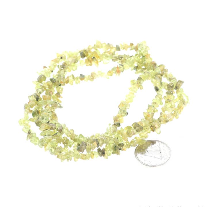 Peridot Chip Strands - 3mm to 5mm for wholesale by Stonebridge Imports