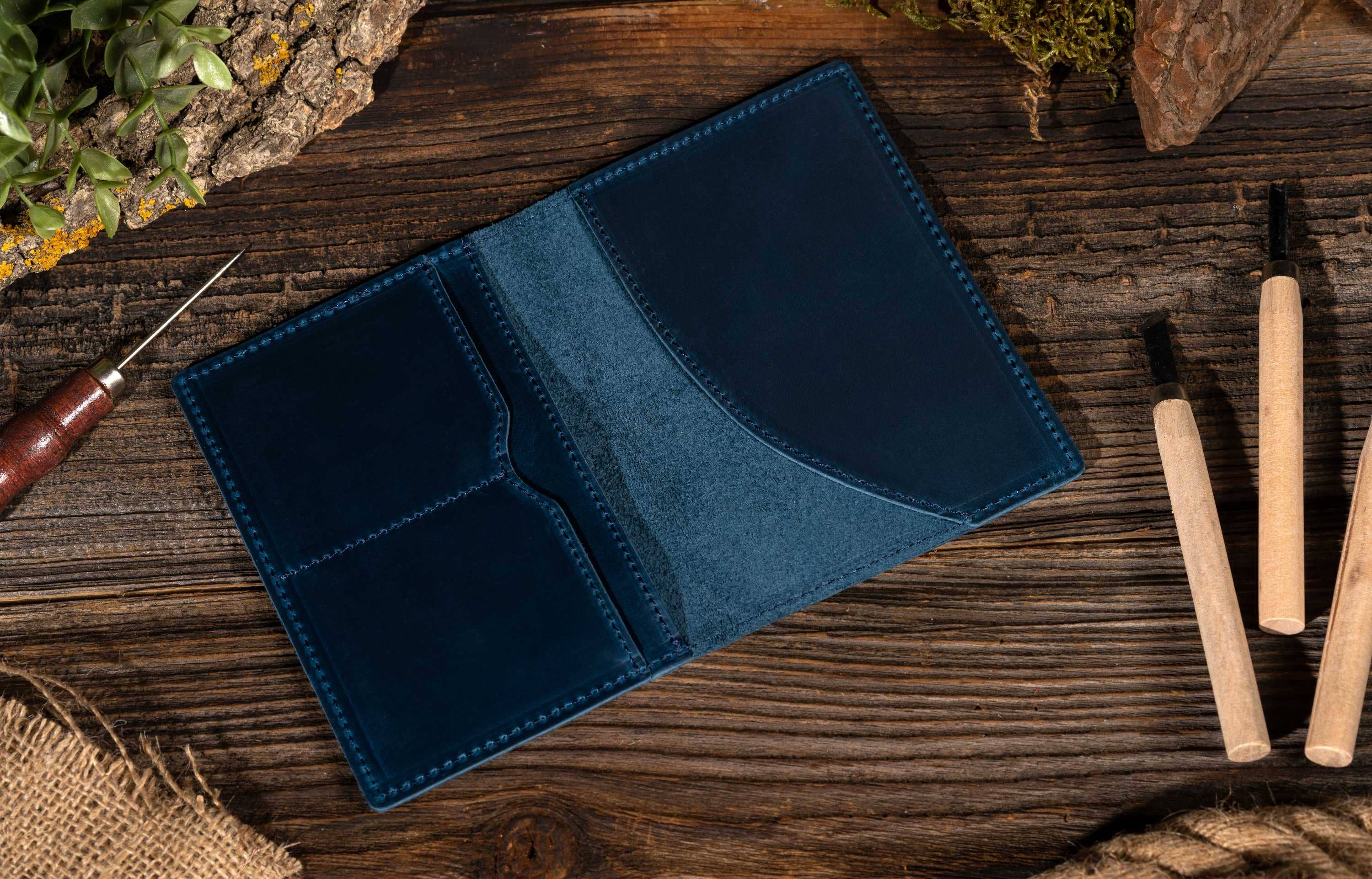 American Leather Goods - Wholesale Passport Case - Unisex - Passport Cover, Genuine Leather Passport Holder Case1