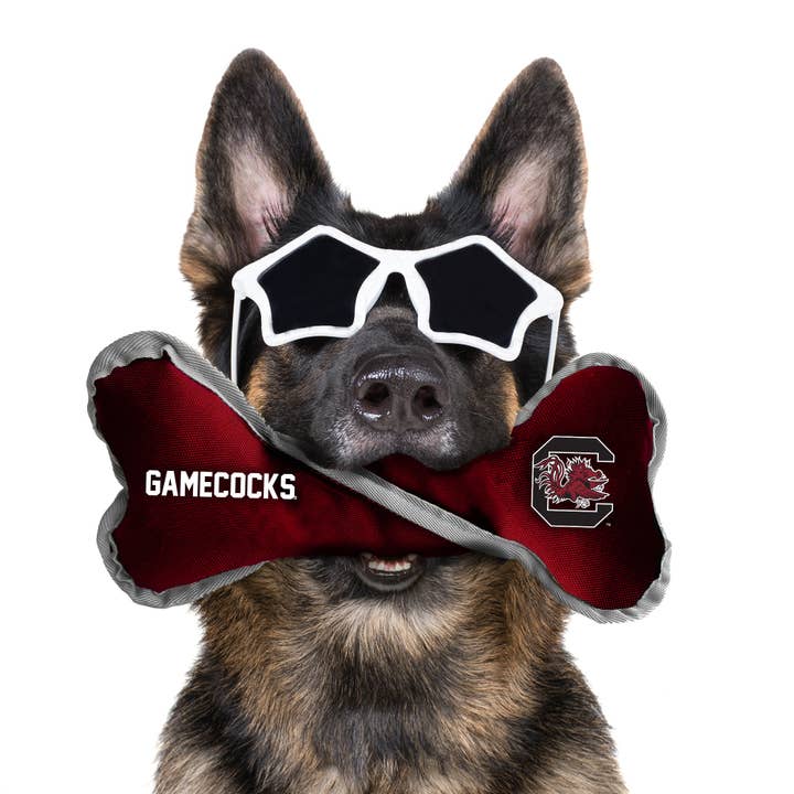 Little Earth Productions - Wholesale Pet Chew Toy - Dog - NCAA South Carolina Gamecocks Pet Tug Bone