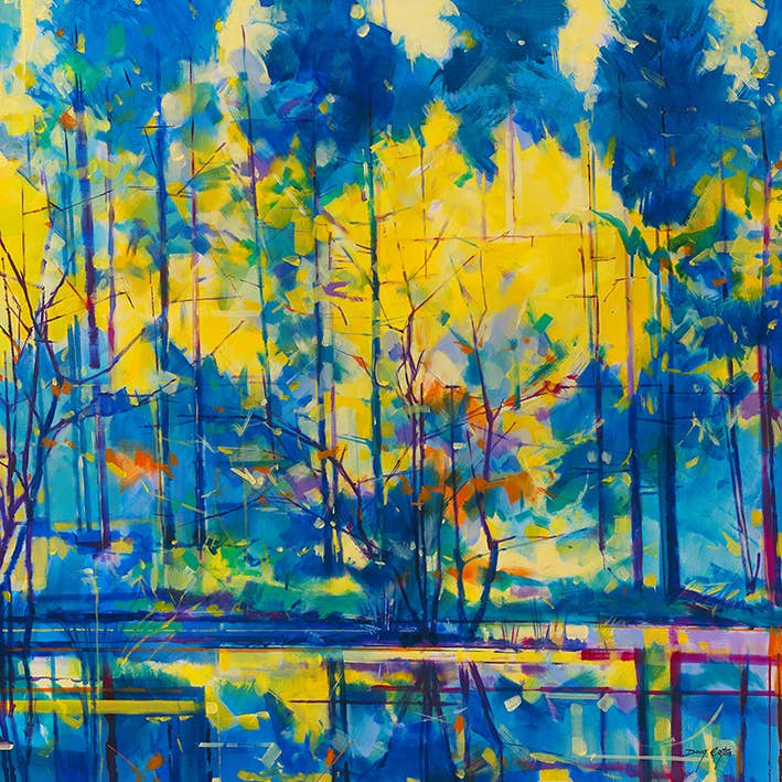 Doug Eaton (alberi ad alto fusto a Meadowcliff Pond) - WDC98237 per la vendita all'ingrosso da parte di The Art Group