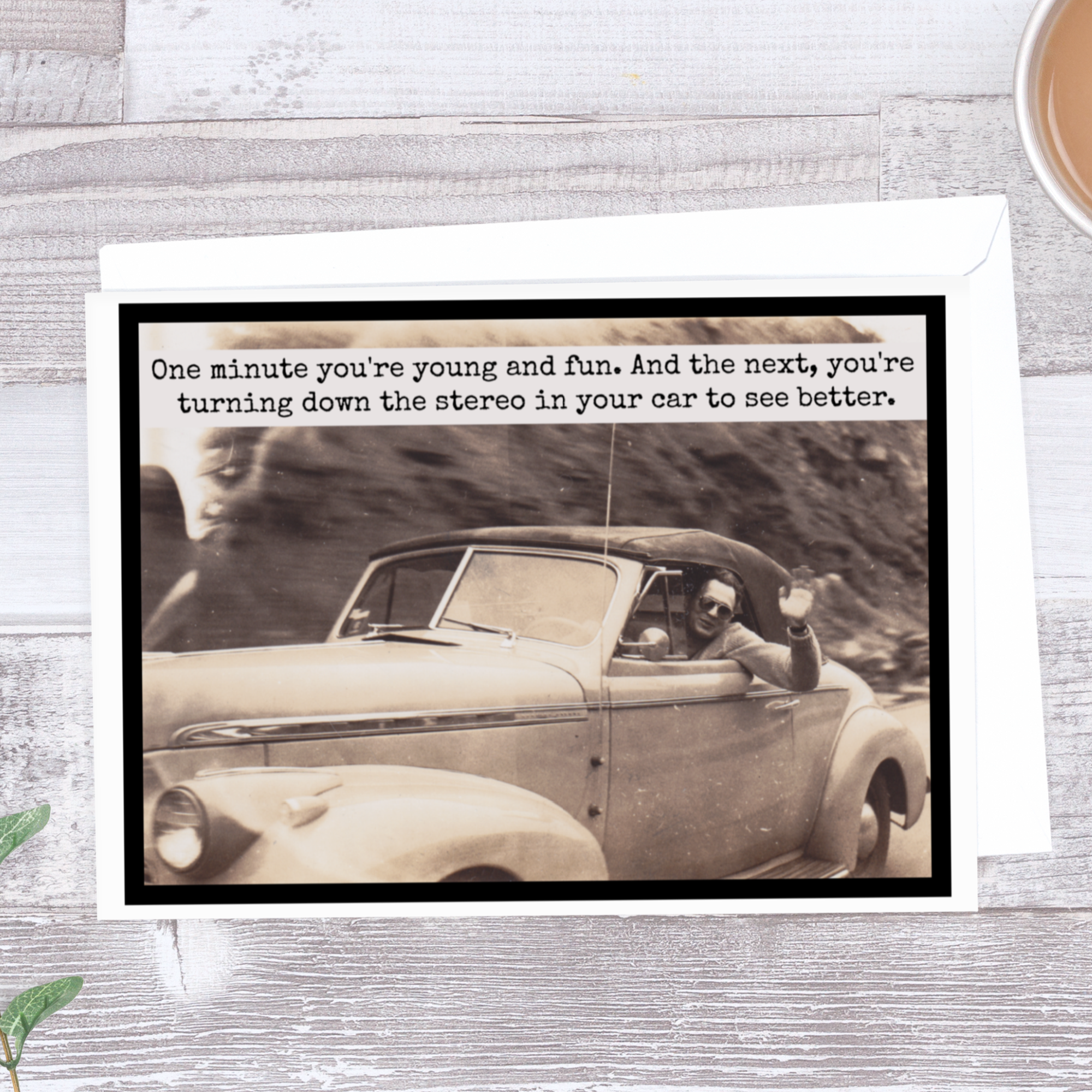 Raven's Rest Studio - Vendita all'ingrosso Biglietti di auguri generici - Un minuto sei giovane e divertente. E The Next...1