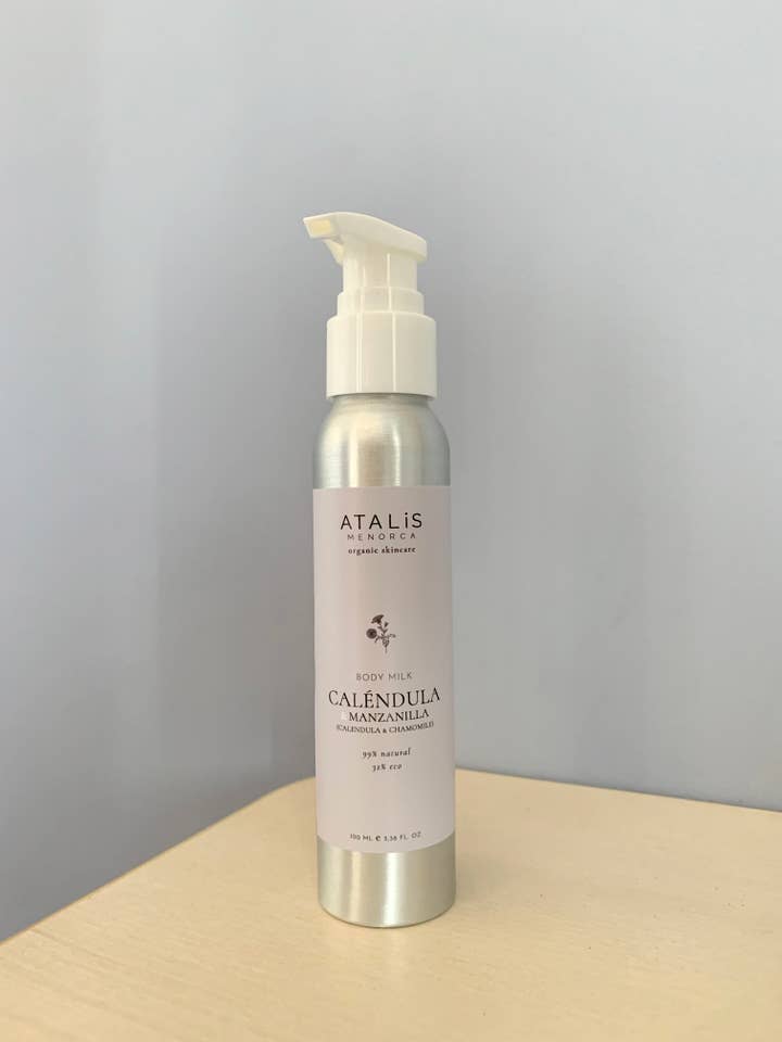 Crema Corporal de Caléndula y Manzanilla 100 ml (aluminio) para venta al por mayor de Atalis Menorca
