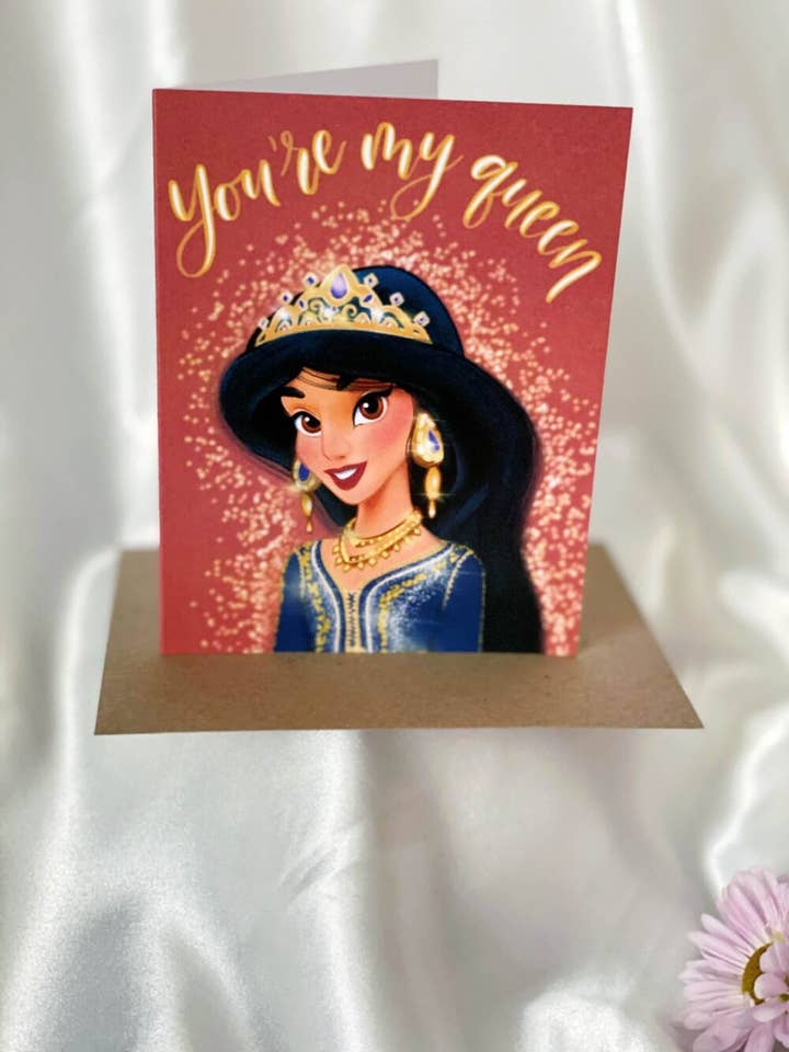 Princess Jasmine Reimagined Greeting Card for wholesale by chit-chaat