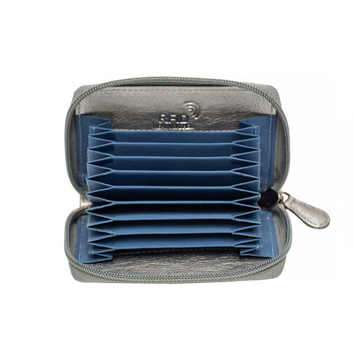 PRIMEHIDE - Wholesale Card Holder - Unisex - Concertina Leather RFID Credit Card Holder - 78057