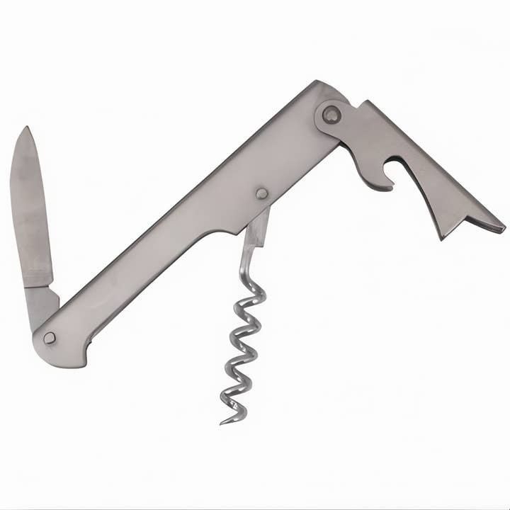 Waiters Corkscrew with Bottle Opener and Straight Knife for wholesale by EcoQuality