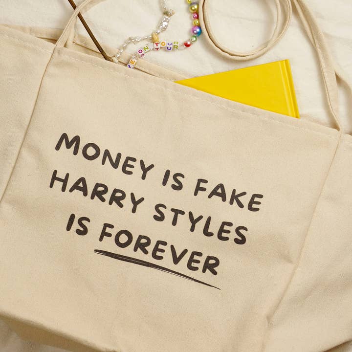 Sac fourre-tout Money is Fake HS Forever Our Landlord | HS Inspired pour la vente par To Be So Styles