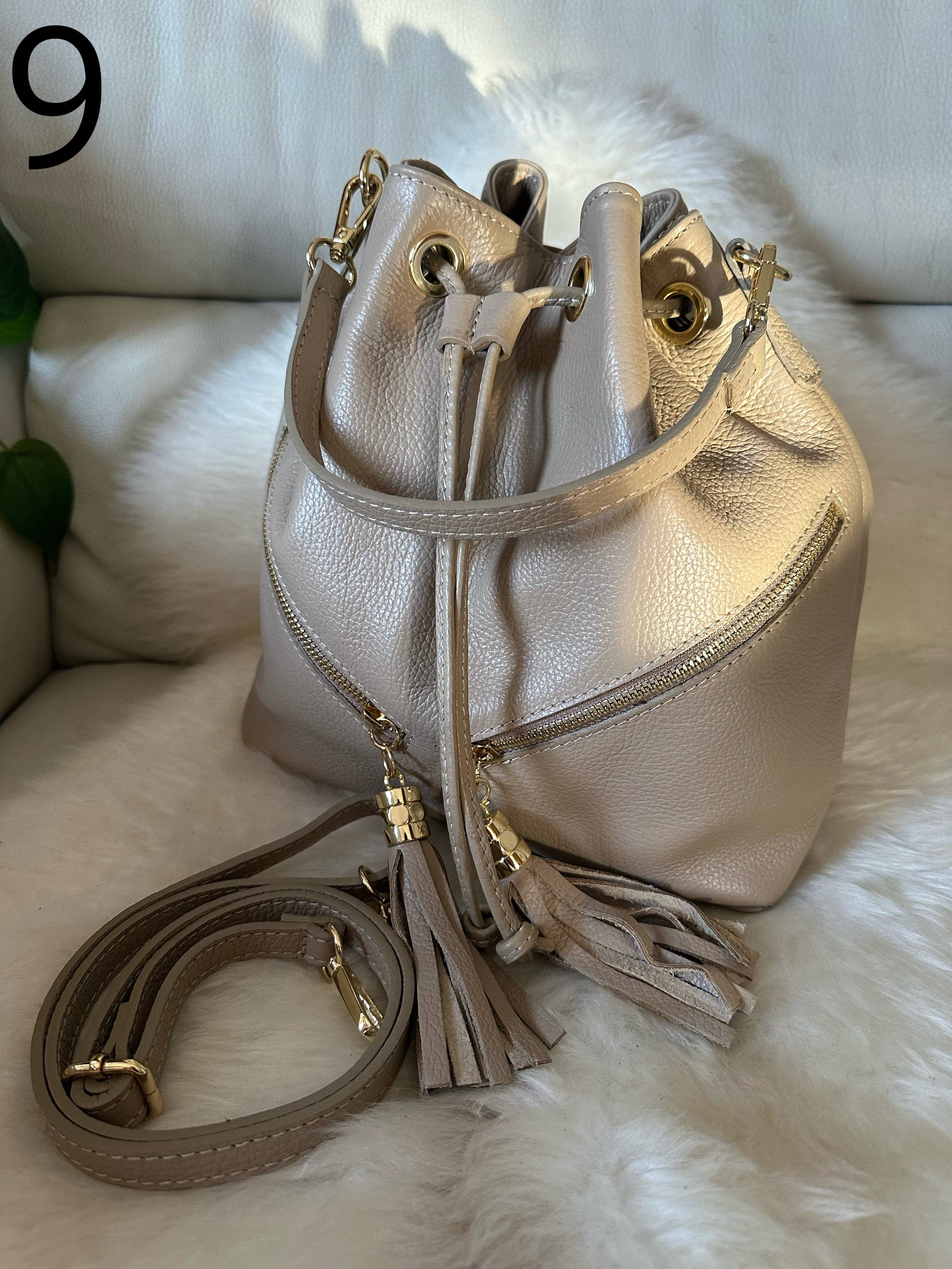 Zhade – Bolsa de ombro – Mulher por atacado – LINA- balde em pele genuína15