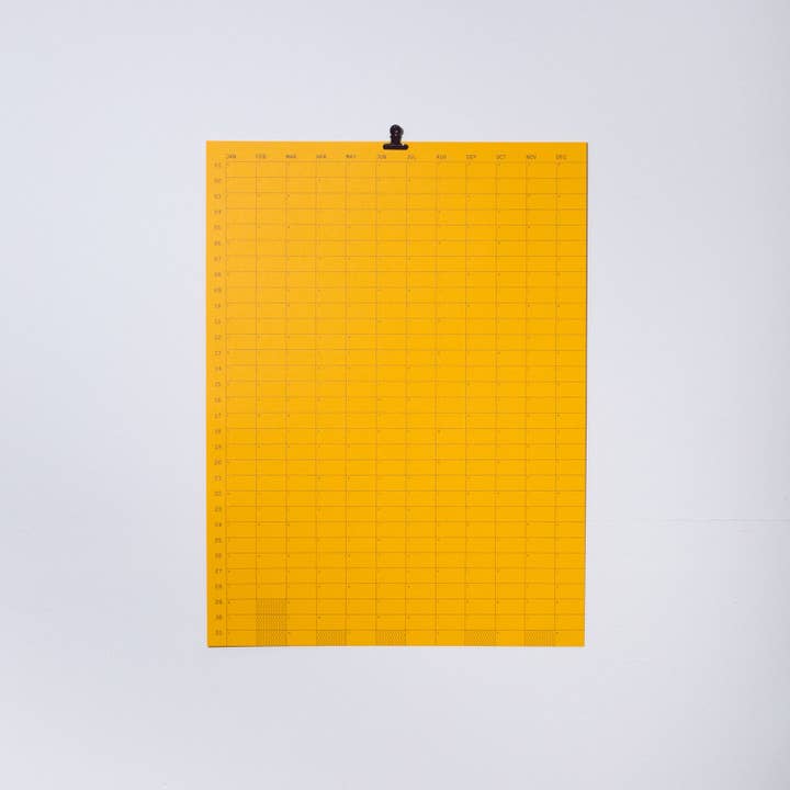 Case Study - Wholesale Calendar - 2025 Yearly Wall Calendar - Citrine