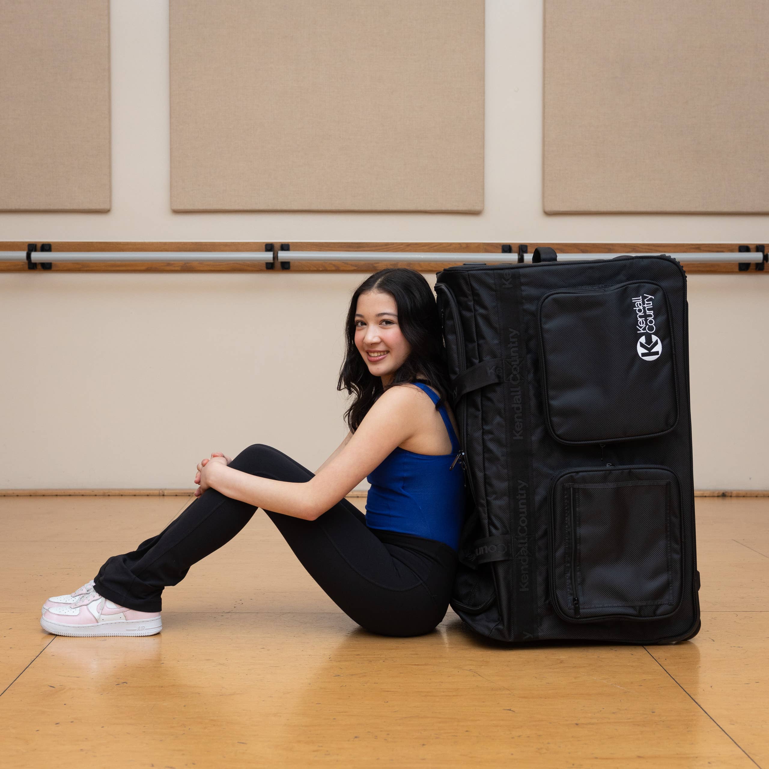 Kendall Country - Vente Valises - Sac de voyage à roulettes avec porte-vêtements - Noir Corbeau, très grand 76 cm8