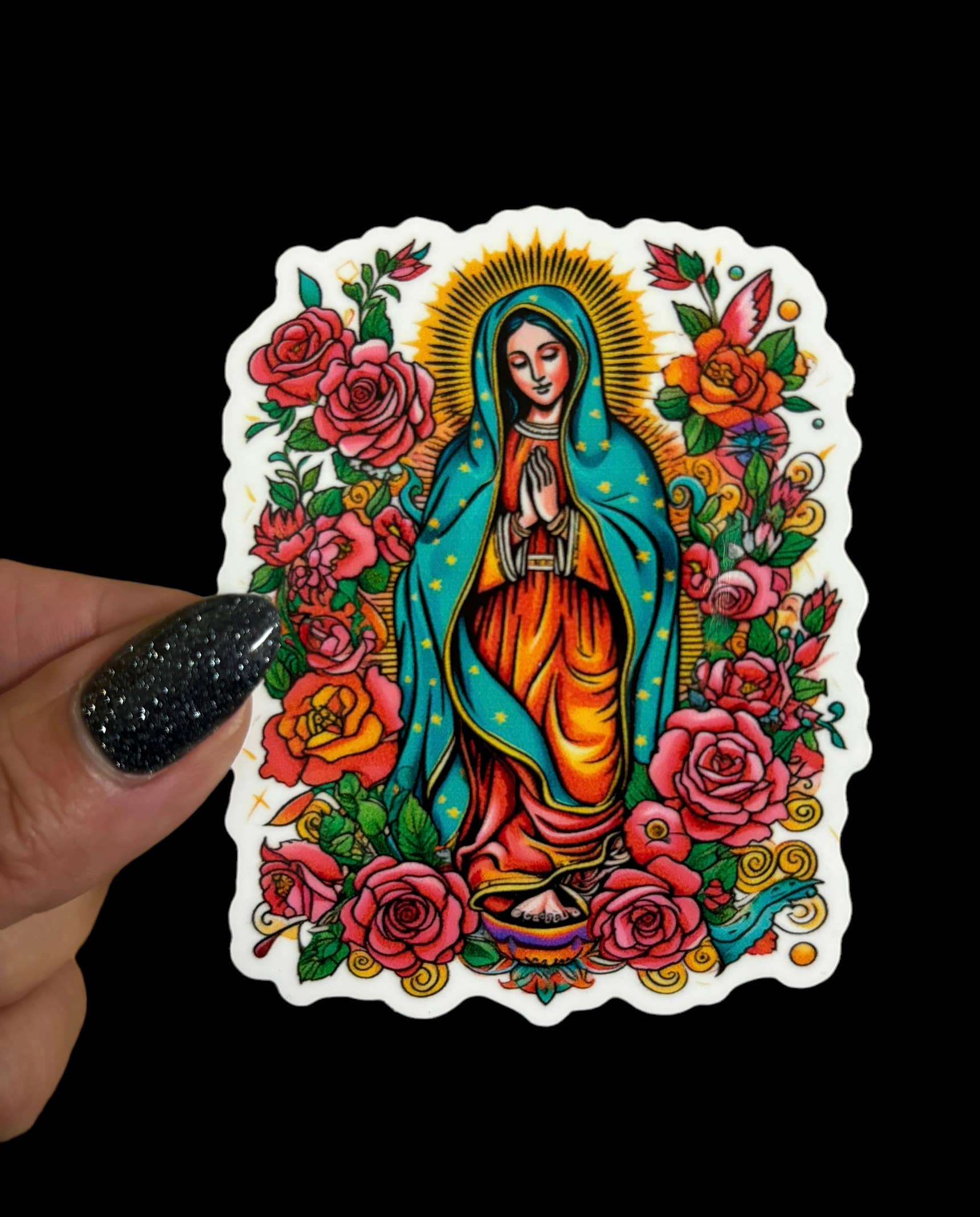 I Will Cut You Creations - Wholesale Sticker - Virgen Guadalupe Vinyl Sticker0