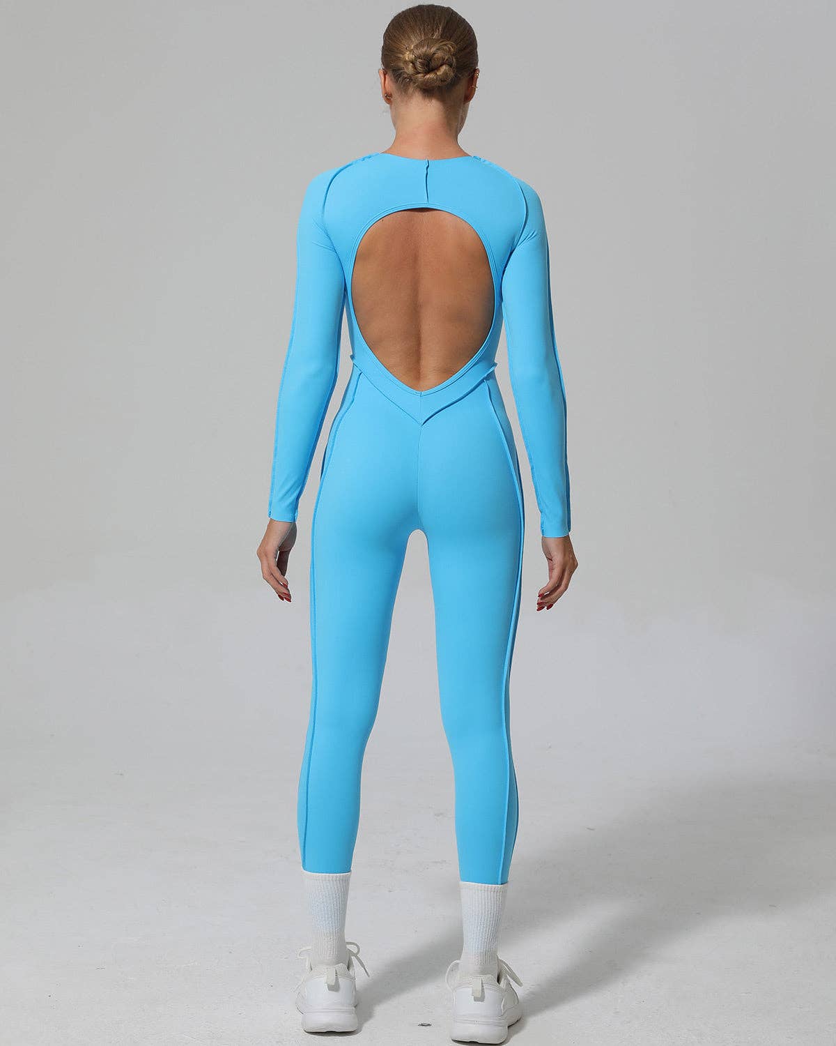 React Activewear - Wholesale Unitard - Women's - Kira Flex Jumpsuit - Aqua2