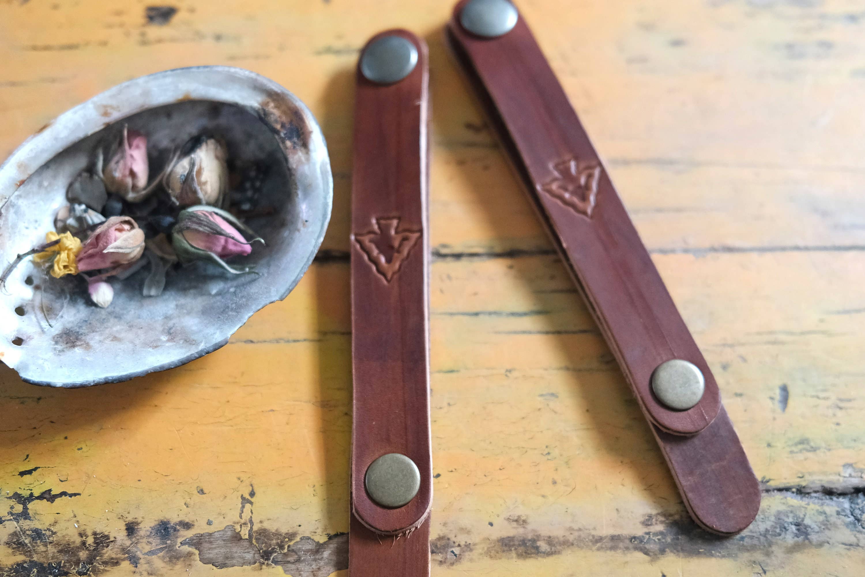 Small Truck Campers - Wholesale Wall Hook - Leather Axe Display/Holder1