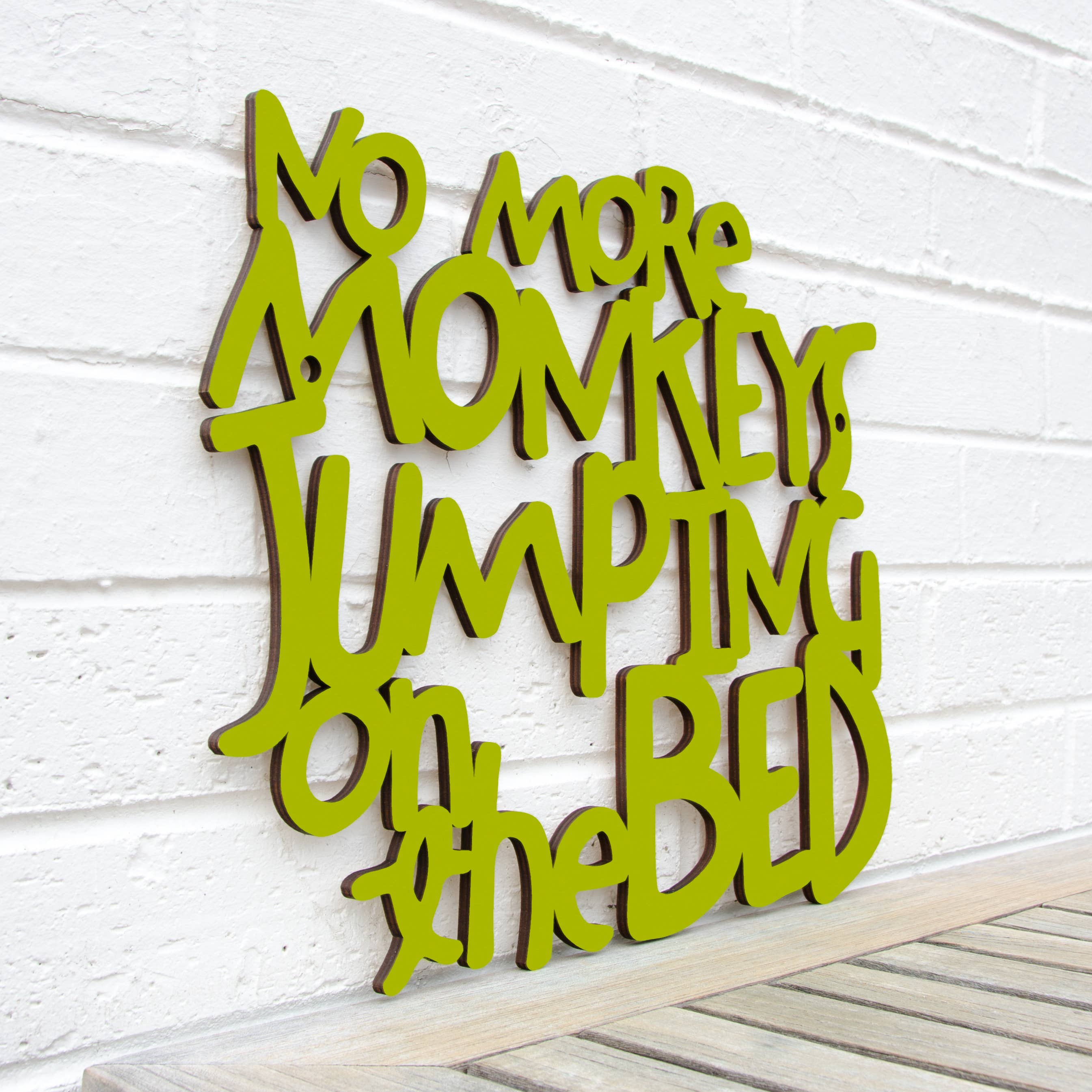 Spunky Fluff - Wholesale Wall Decor - Kids & Baby - No More Monkeys Jumping On The Bed, Kids Playroom Wall Art7