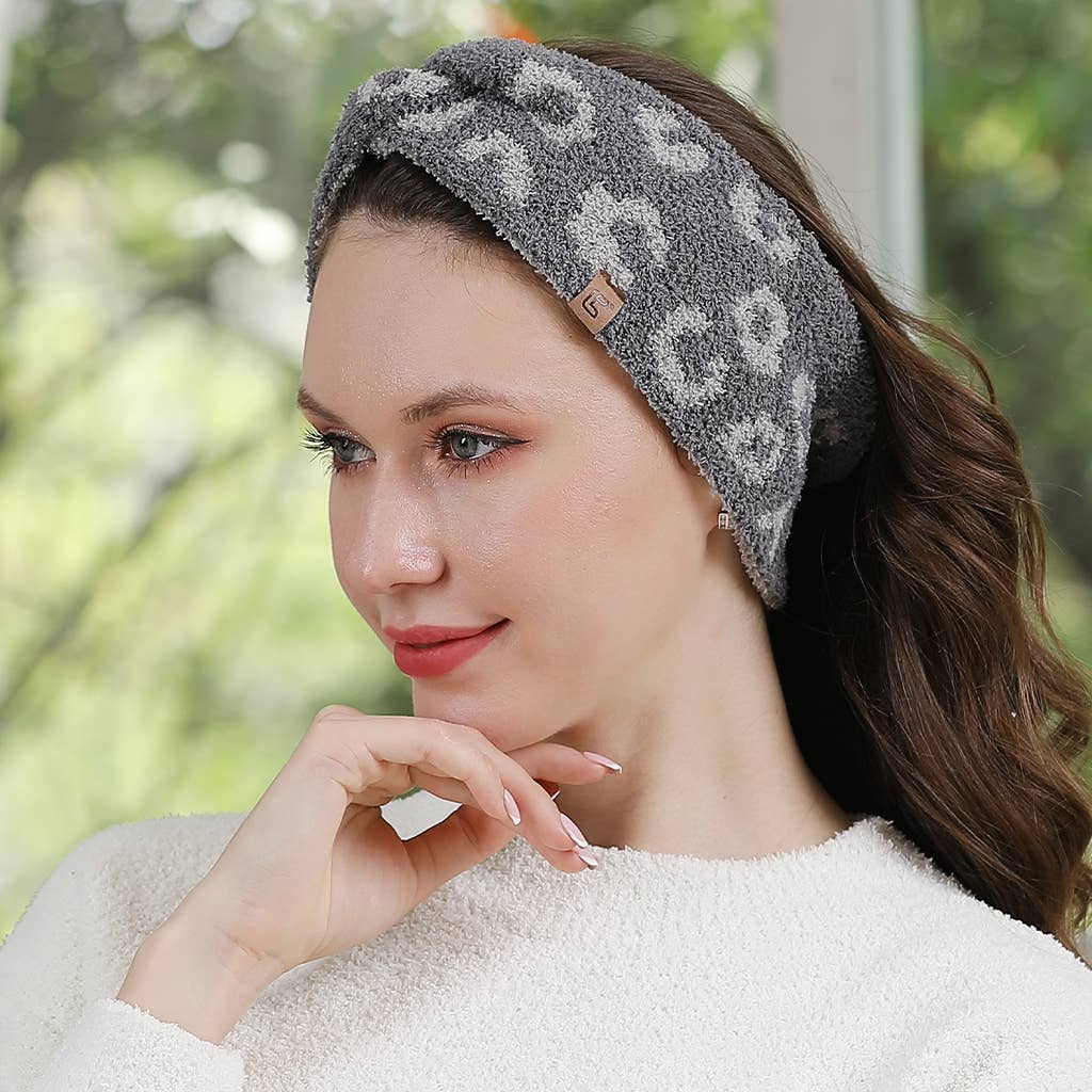 Leopard Pattern Twist Knot Headband  for wholesale on Faire10