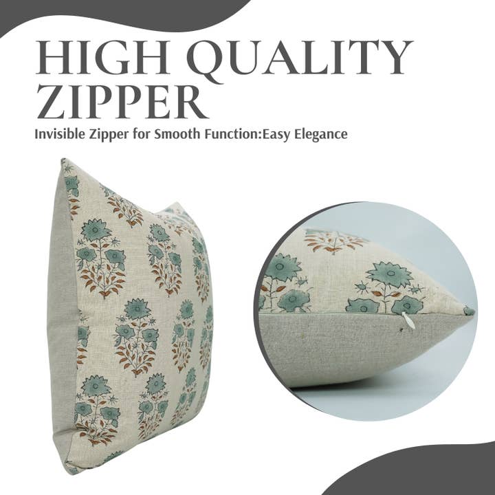 Fabdivine - Wholesale Throw Pillow Cover - Indian Block Print Pure Linen Cushion Cover - Mayra6