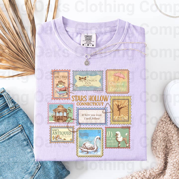 Gilmore Girls Stamps Short Sleeve Shirt for wholesale by Blazing Oaks Clothing Company