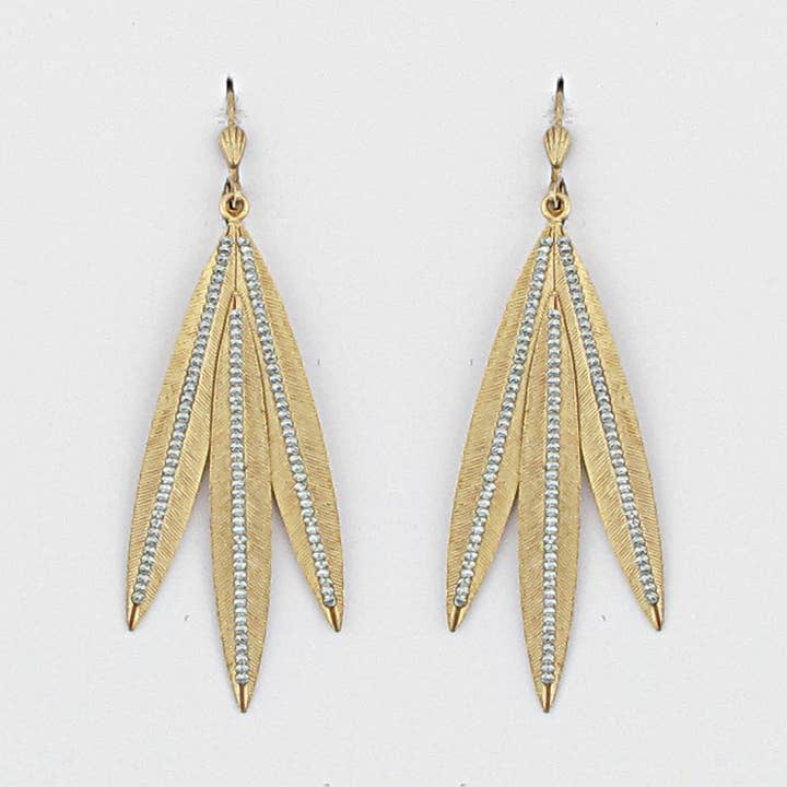 Boucle d'oreille feuilles d'automne pour la vente par La Vie Parisienne