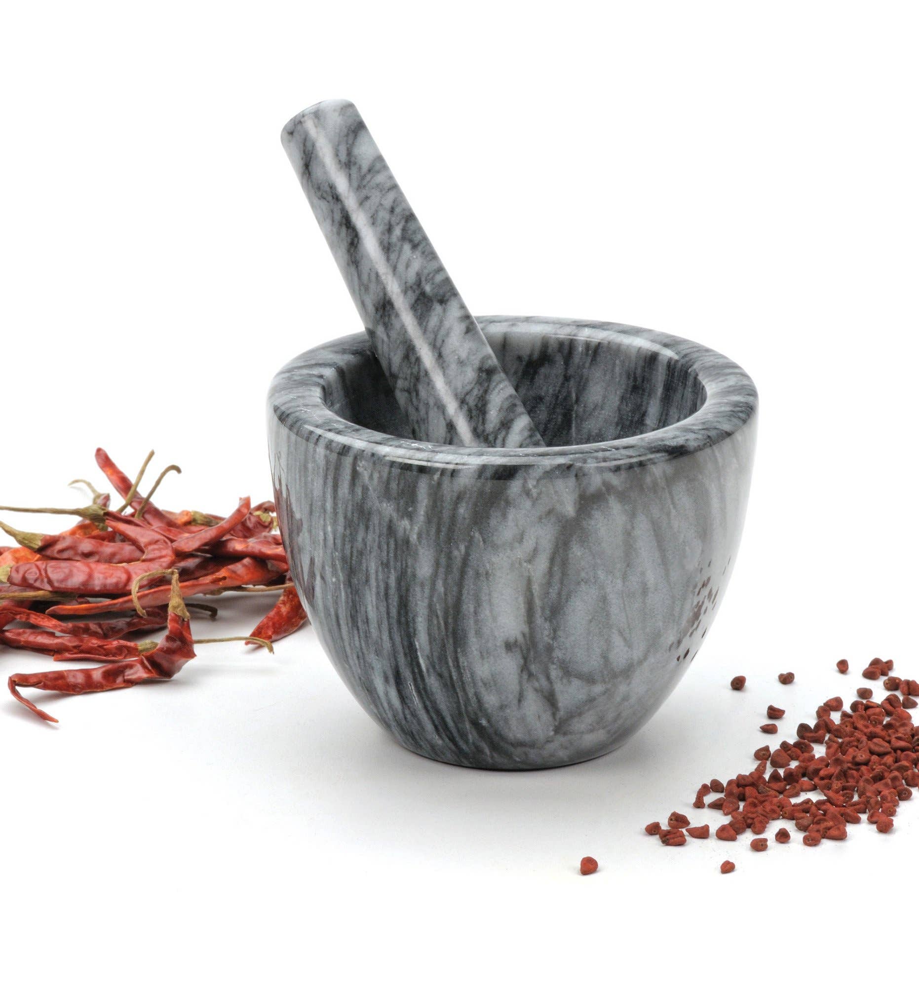 RSVP International - Wholesale Mortar & Pestle - Marble Mortar & Pestle - Gray7
