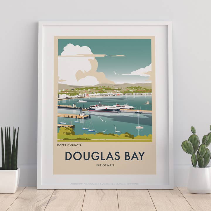 Impressão artística de Douglas Bay, Ilha de Man, do artista Dave Thompson por atacado de Star Editions