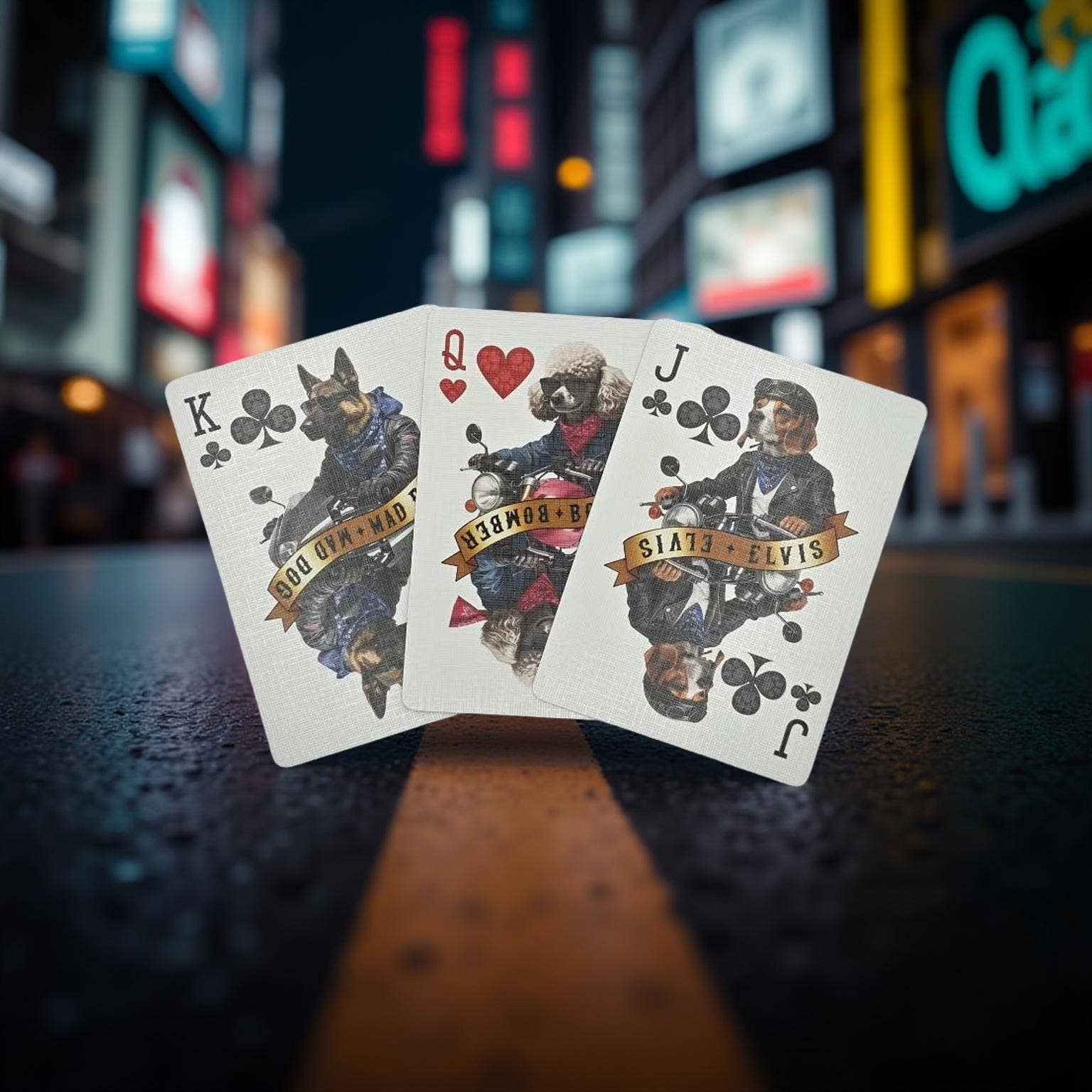 Collectible Playing Cards - Wholesale Playing Cards - Biker Dogs Playing Cards2