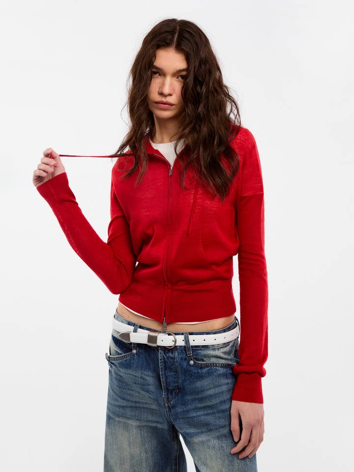 Felpa con cappuccio in lana con zip CUBIC per la vendita all'ingrosso da parte di CUBIC