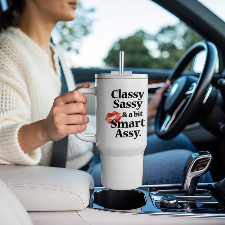 3dRose - Wholesale Insulated Mug/Tumbler - 3dRose, Classy sassy and a bit smart assy, Tumbler9