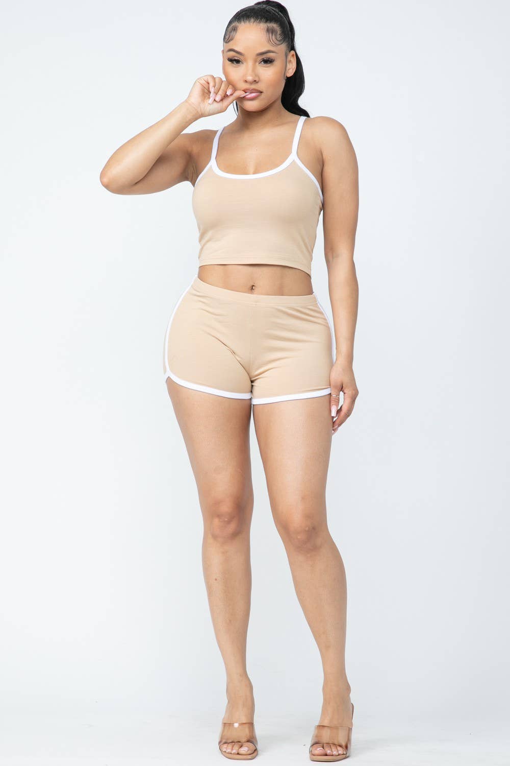 Boswell - Wholesale Lounge Set - Women's - Cotton Short Set With No Sleeve Top15