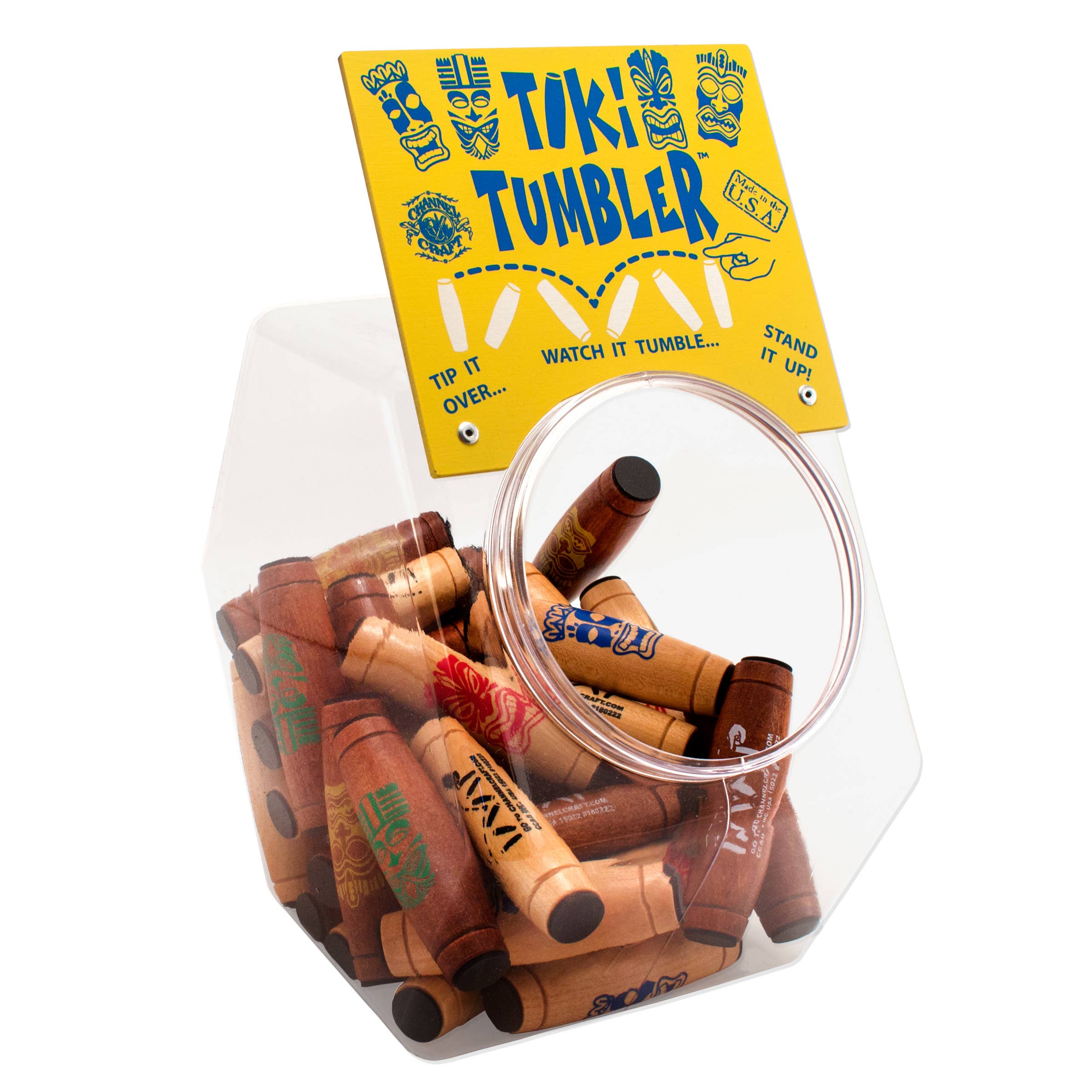 Channel Craft - Wholesale Retailer Display - Kids & Baby - Tiki Tumbler Display Jar Only (Holds 48)0