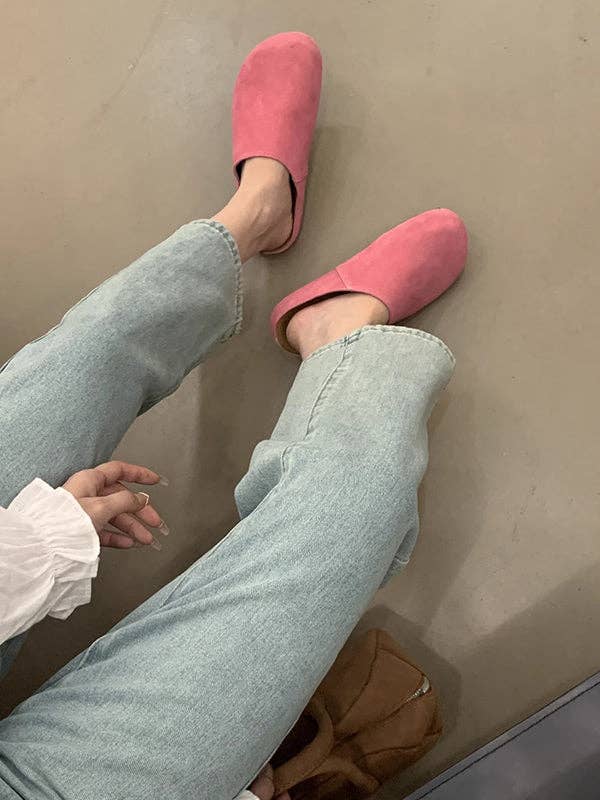 VividLux - Wholesale Slippers - Women's - Round-Toe Split-Joint Flat Shoes Slippers&Mules14