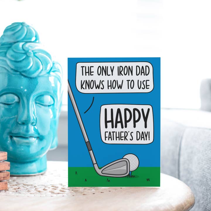 TeePee Creations - Wholesale Father's Day Card - Golf Pun Fathers Day A6 Card