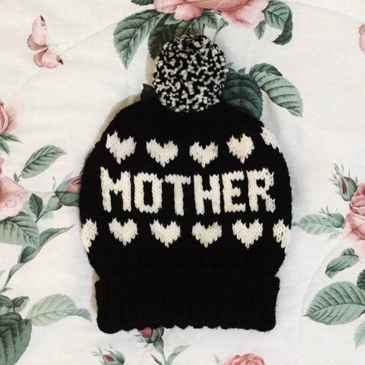 Mother beanie for wholesale by Moonbean knits