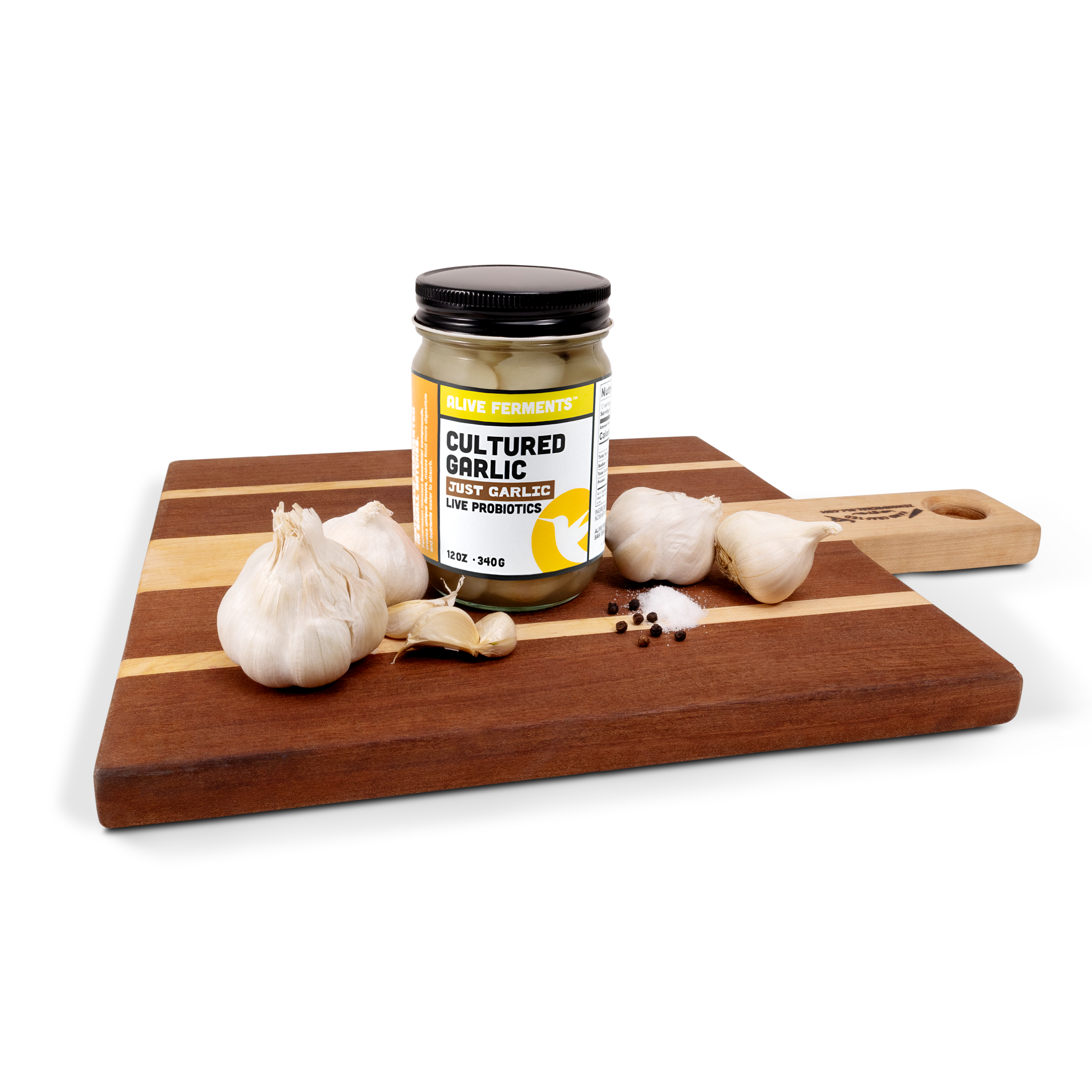 Alive Ferments – wholesale Pickled vegetables – Cultured Garlic - Just Garlic1