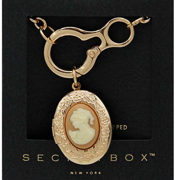 anbfashion - Wholesale Pendant/Charm Necklace - 14K GOLD STERLING SILVER DIPPED VINTAGE CAMEO NECKLACE 210