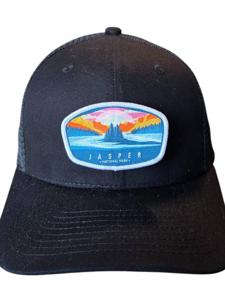 Jasper National Park Trucker Hat - Outdoor Hiking Patch Cap for wholesale by Moove Headwear